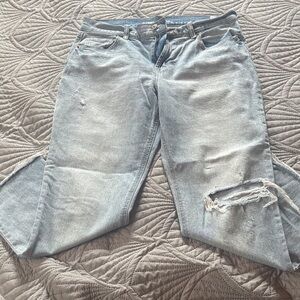 Old Navy Light Blue Distressed Boyfriend Jeans
